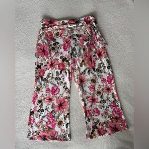Floral Wide-Leg Pants
